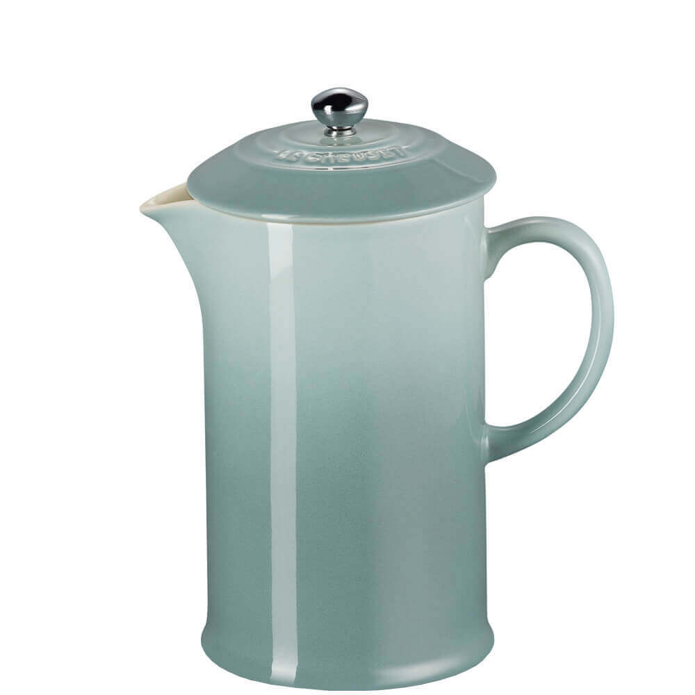 Le Creuset Sea Salt Stoneware Cafetiere with Metal Press 1L